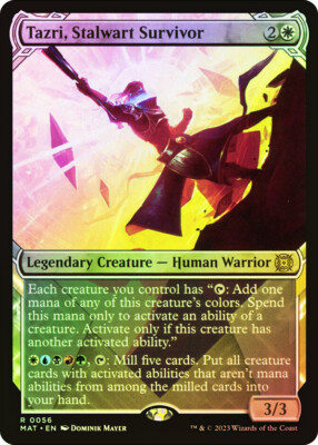 MTG FOIL Tazri, Stalwart Survivor Showcase - March of the Machine: The Aftermath