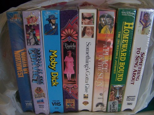 8 SEALED VHS TAPES North by Northwest, Rigoletto,Moby Dick and more