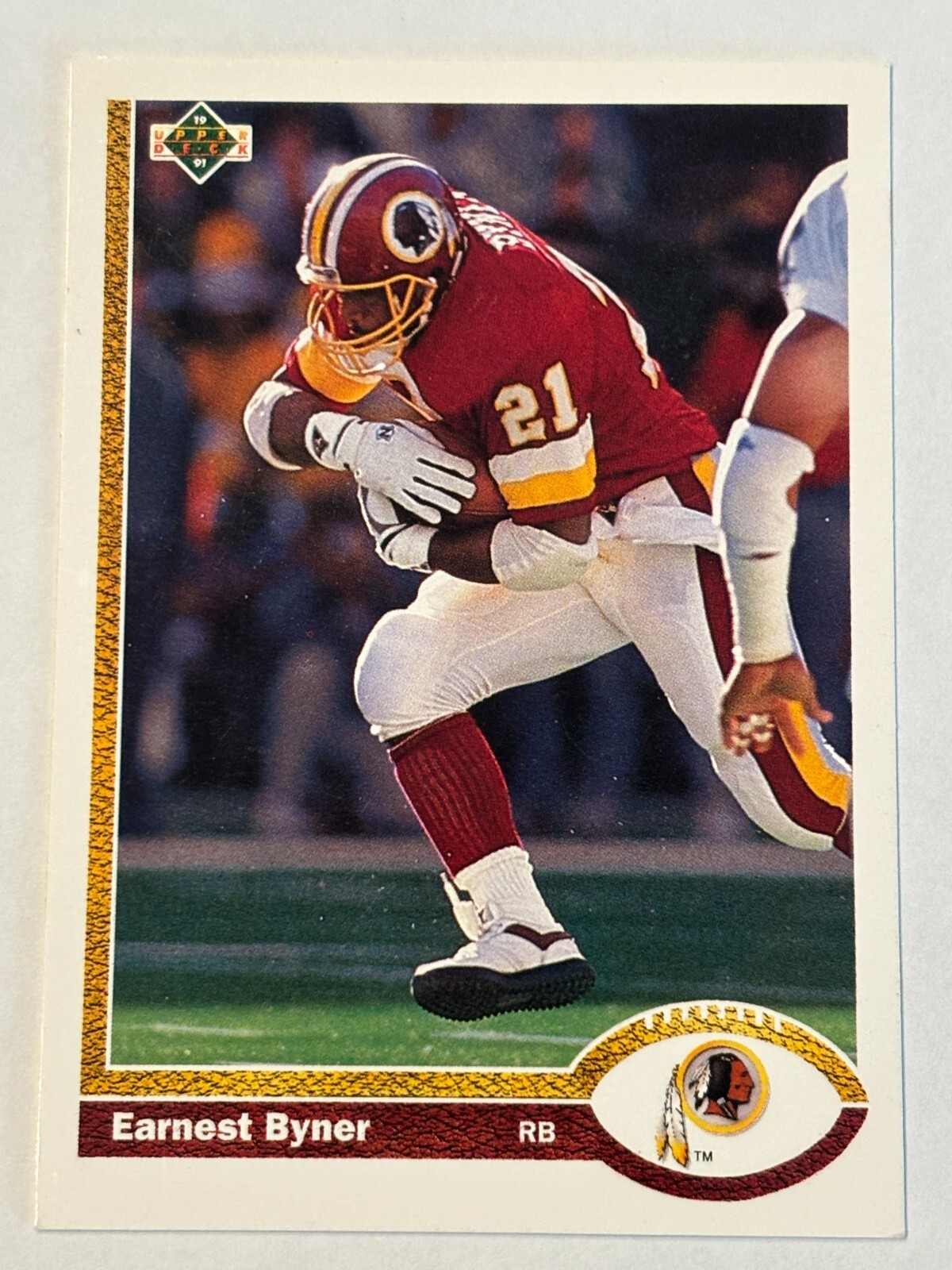1991 Upper Deck #104 Earnest Byner Washington Redskins
