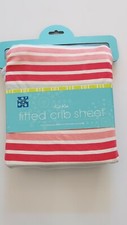 New Kickee Pants county fair, cotton candy stripe fitted crib sheet,NWT