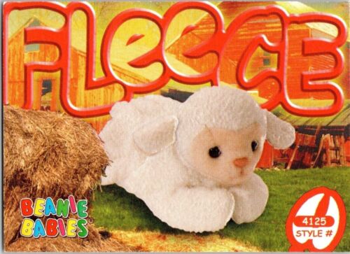 1999 Fleece the Napped Lamb 86 Series 3 2nd Edition TY Beanie Baby Trading Card  - Imagen 1 de 2