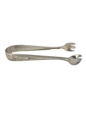 R. Wallace & Sons Sterling Silver Sugar Tongs Monogram