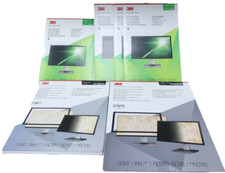 Lot of 6 3M Privacy  Computer Screen Filters 19"-23" Monitors Mixed Sizes