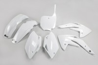 Set Plastics Motorradverkleidungen Honda Crf 150R 2007 - 2024 Weiß Ufo Plast >