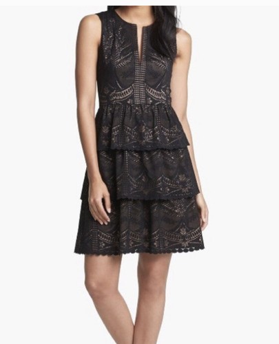 BCBG MaxAzria Scarlett Black Tiered 