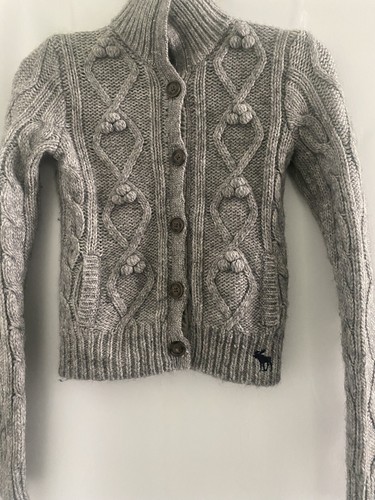 Abercrombie Kids Sweater Grey XL Button Up De segunda mano - Picture 2 of 9