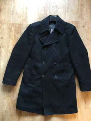 Mantel, Kurzmantel, Trenchcoat, Finshley & Harding, schwarz, Grösse L