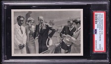 1932 Reemtsma Olympia Duke Kahanamoku w/ Amelia Earhart #9 - PSA 2