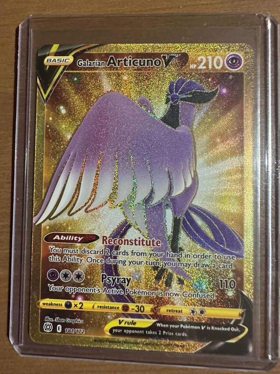 Galarian Articuno V - 181/172 - Secret Rare - Pokemon Singles