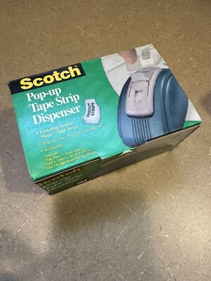 Vintage 1999 Scotch Pop-Up Magic Tape Strip Dispenser NEW NIB RARE!