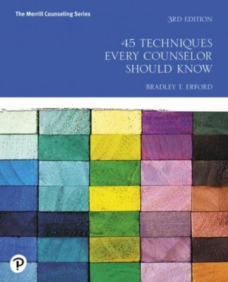 #ad #ad 45 Techniques Every Counselor Should Know by Bradley Erford 2019 Trade... $65.00