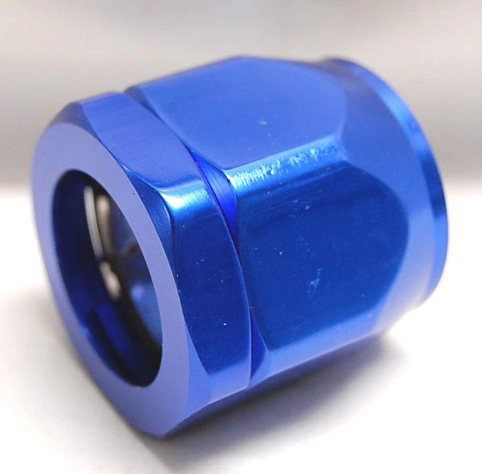 Magna Clamp 1" ID Blue Anodized Aluminum Heater Hose Fuel Line End 1.5" Max OD - Image 2 of 4