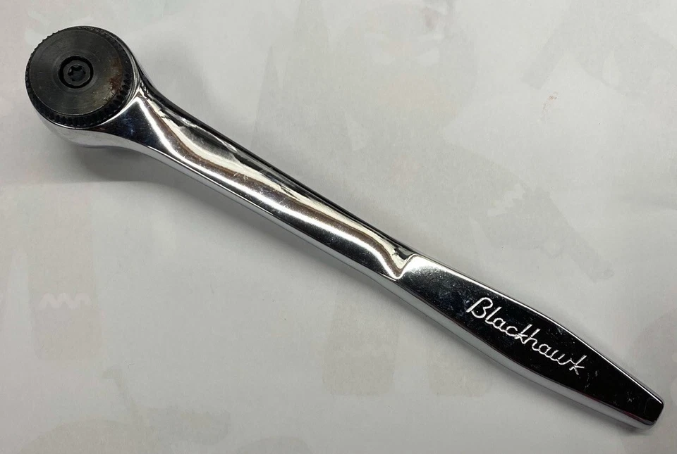 BLACKHAWK PROTO 1/2" DR THIN PROFILE FULLY POLISHED RATCHET 72 TOOTH #49945G - Image 2 of 3