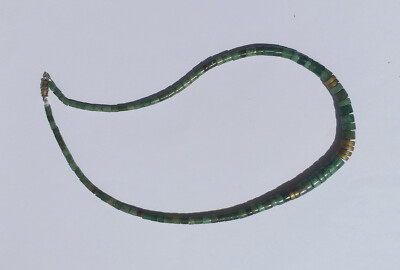 Heishi Ethnica Collana in Jade - Jade Halskette