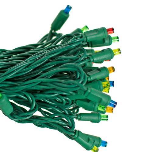 Multi-Color LED Christmas Lights Twinkle Sets UL Listed 50 Bulb 25FT Strings - Picture 18 of 27