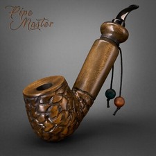 Mr. Brog HAND MADE WOODEN SMOKING EXTRA LARGE GIFT PIPE TOBACCO Qbryk