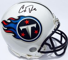 COREY DAVIS #84 SIGNED TENNESSEE TITANS FOOTBALL MINI HELMET w/COA PROOF