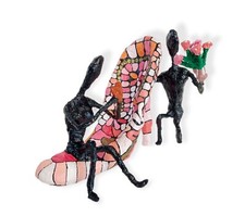 Skulptur Pop Art Stöckelschuhe High Heels Dekofigur Statue Frauen Pumps 