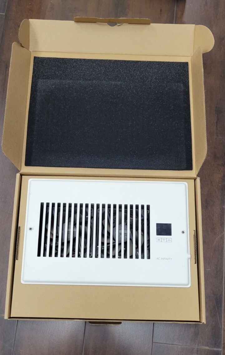 Airtap T6 Wall Fan For Registers 6 x 10" vents, Model ACRBF6W White