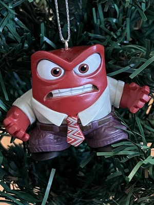 DISNEY PIXAR INSIDE OUT ANGER CUSTOM CHRISTMAS ORNAMENT NEW PVC FIGURINE FIGURE