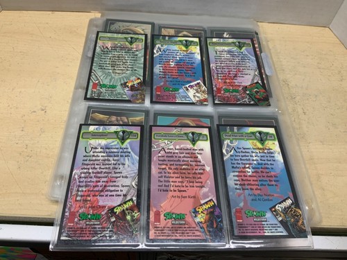 Lotto 87 carte collezionabili Spawn vintage 1995 e 1994 con maniche - Foto 6 di 24
