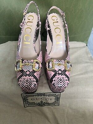 GUCCI SHOES PYTHON PRINT LEATHER w HORSEBIT PLATFORM GUCCI SHOES PYTHON PRINT LEATHER w HORSEBIT PLATFORM