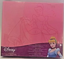 New DISNEY PRINCESS Pink Embossed Sparkle Cinderella 8 x 8 Scrapbook ALBUM
