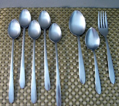 8 EMPRESS EMS4 Stainless  Fork 5 ice tea  soup Spoons Japan