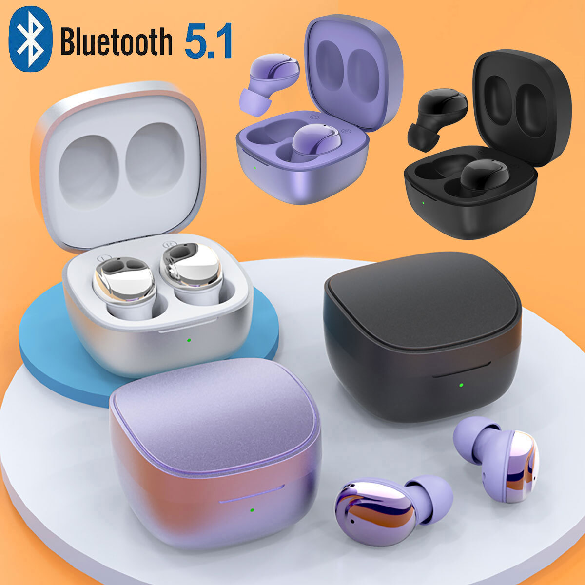 For Samsung A32 A23 A13 A12 A03s A02s Wireless Earbuds Bluetooth 5.1 Headphones