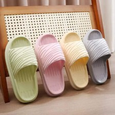 Women Men Thick Sole Summer Beach Slides Bathroom Non-slip Slipper Soft Sandals