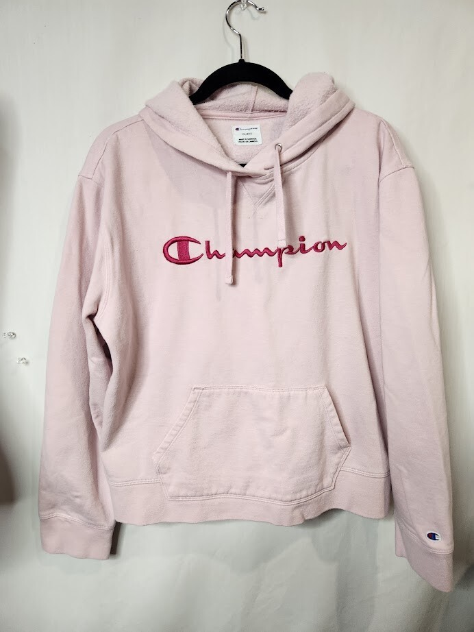 Hoodie Jumper Champion Sweatshirt Dusty Pink Men Sportswear Light