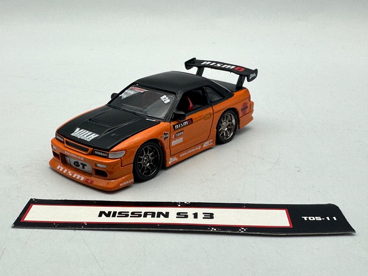 Muscle Machines Import Tuner Nissan S13 Silvia, Orange & Black, 1