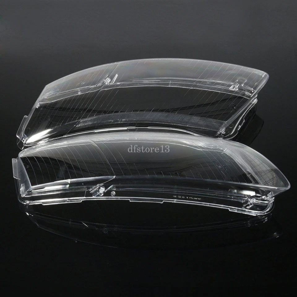 Pair Clear Headlight Lens Right & Left Lampshade Covers For Audi A6 C6 2006-2011 Foto 3 de 4