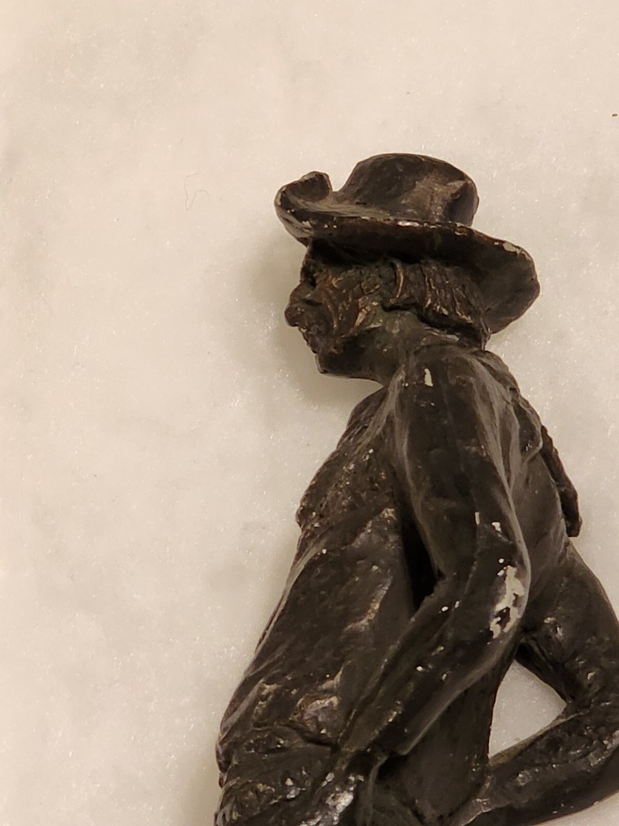 Michael Garman Bronze Sculpture Signed Cowboy Art Western Hands On