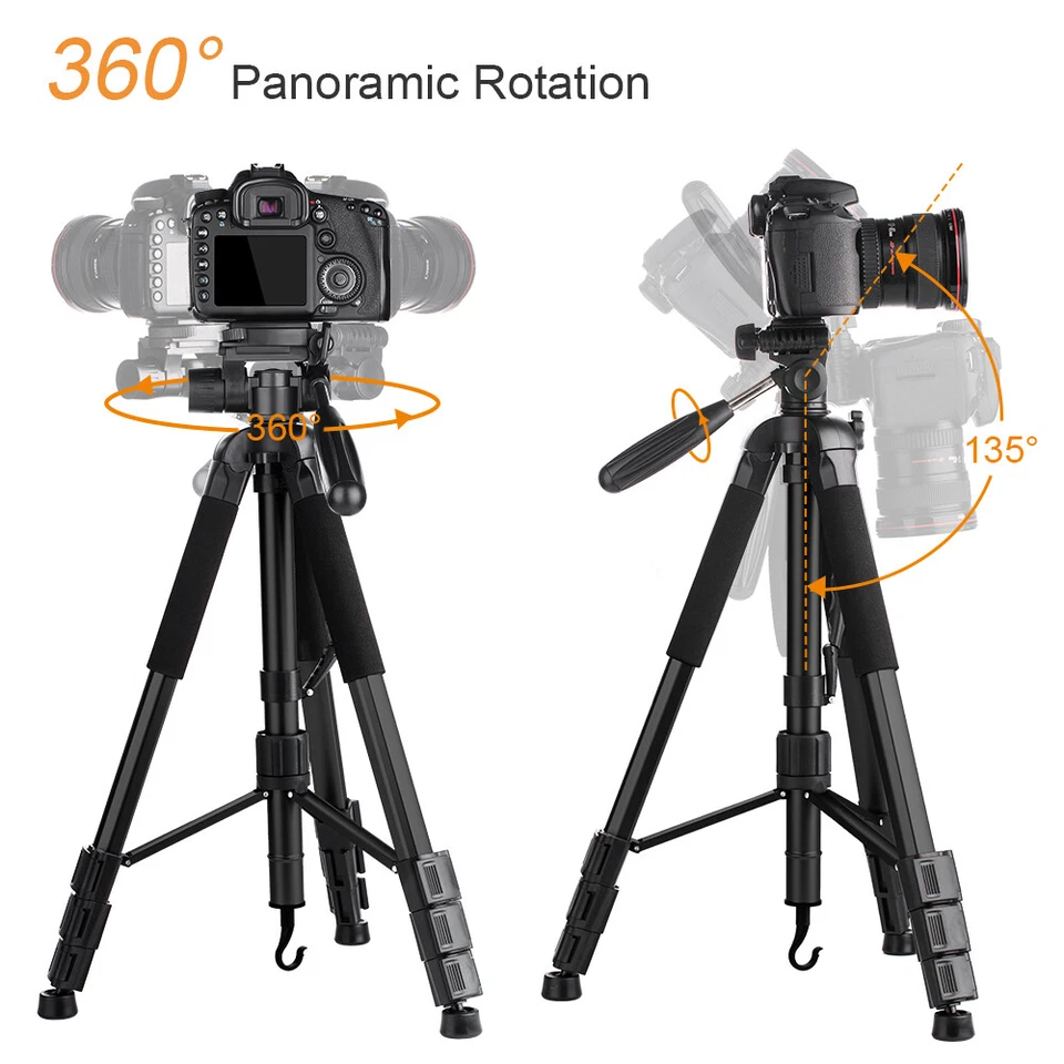 K&F Concept Camera /Phone Tripod 20"-70" Portable Aluminum Monopod 360° Pan Head - Image 4 of 4