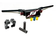 Fasst Flexx 14 Quad Handlebars Red Rox 2" Riser Grips Yamaha Raptor 660 700 All