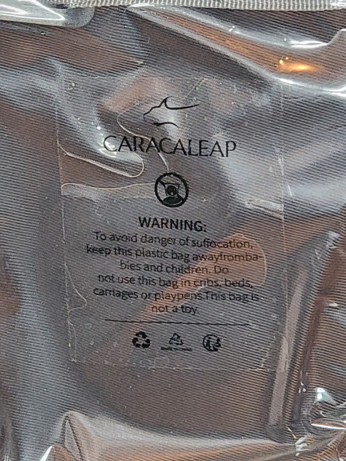 Caracaleap Ski Boot Bag Durable Black Backpack Travel Storage New with Tags