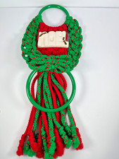 Christmas Crafted Hanging Noel Sign Hand Made 17" Long Very Cute Door/Wall Hang