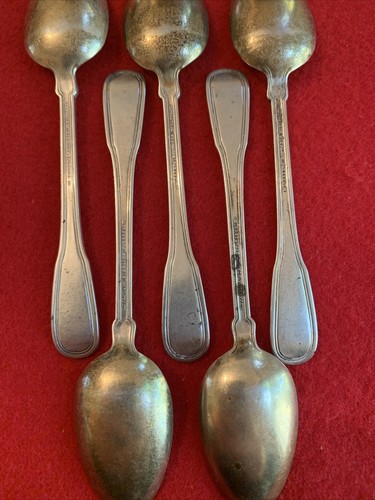 Set of 5 Sterling Silver Tiffany Hamilton aka Gramercy Demitasse Spoons - Picture 5 of 12