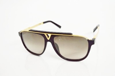 LOUIS VUITTON Mascot Z0936E Sunglasses Wellington 59□13-140 Black 
