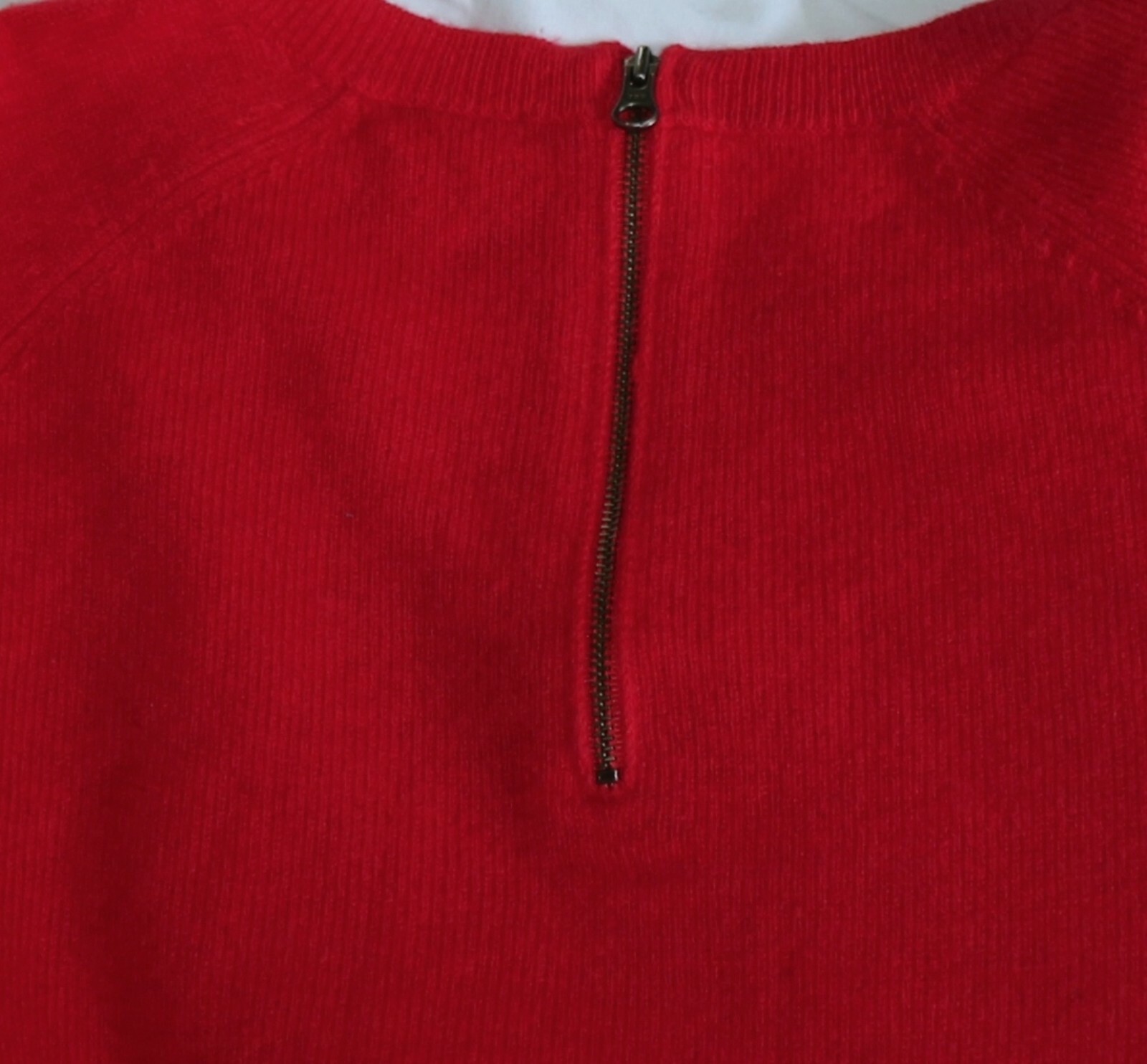 HALOGEN Red Cashmere Round Neck Pullover Back Nec… - image 4