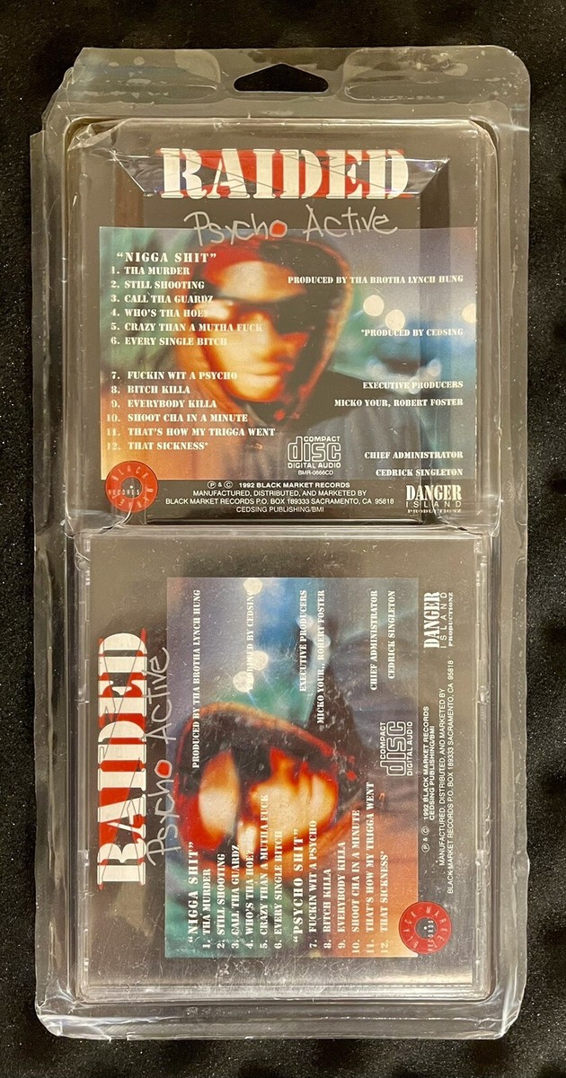 X-RAIDED “PSYCHO ACTIVE” CD 💿 DEBUT ALBUM BRAND NEW/SEALED