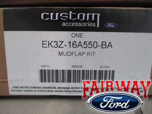 15 thru 25 Transit 150 250 350 OEM Ford Molded Splash Guards Mud Flaps 4-pc SRW - Picture 8 of 10