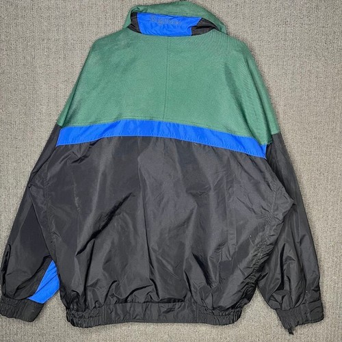 Columbia Jacket Men's Large Black Green Vintage Bugaboo Outdoor Hike Colorful - Picture 11 of 13