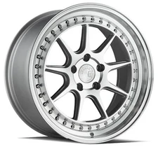 (1) 18x8.5 Flow Forged Aodhan DS-X 5x100 +35 Machined Silver Wheel