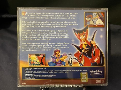 Aladdin The Return Of Jafar Disney Movies VCD Kids Movies VCD Video CD RARE - Picture 3 of 3