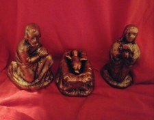 3 Piece Holy Family Hand Made Hand Painted New Made In USA