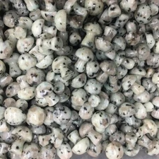 Wholesale! 100pcs Natural Lotus Jasper Stone Mini Mushrooms Reiki Healing Gifts