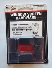 Prime-Line PL7728 Bronze Plastic Screen Frame Corner 3/4 L x 5/16 W in.