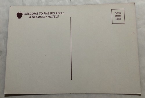 Welcome To The Big Apple & Helmsley Hotels. Postcard (K2) - Picture 2 of 2